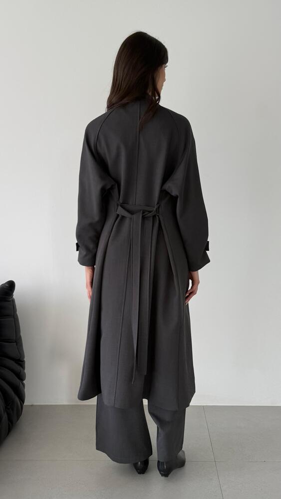 Wide Lapel Coat w/ Pants Set