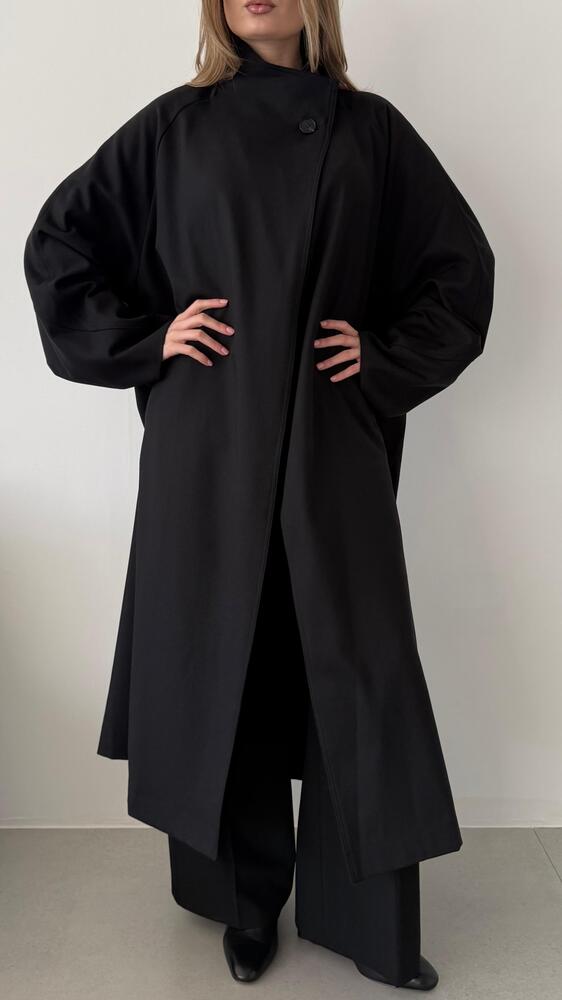 Single-button High Neck Jacket