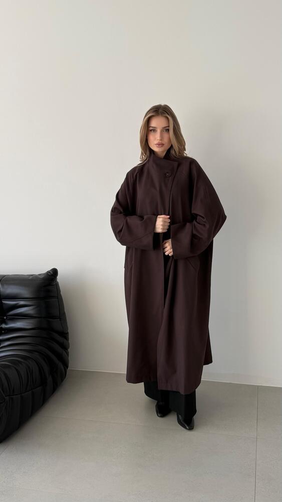 Single-button High Neck Jacket