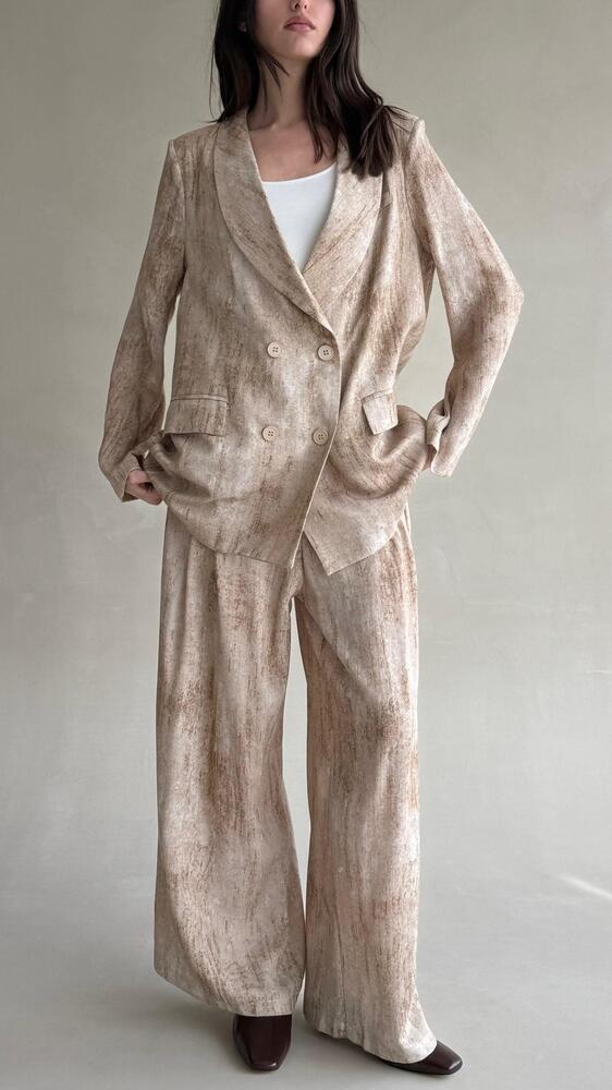 Loose Tie Dye  Blazer Pants Sets