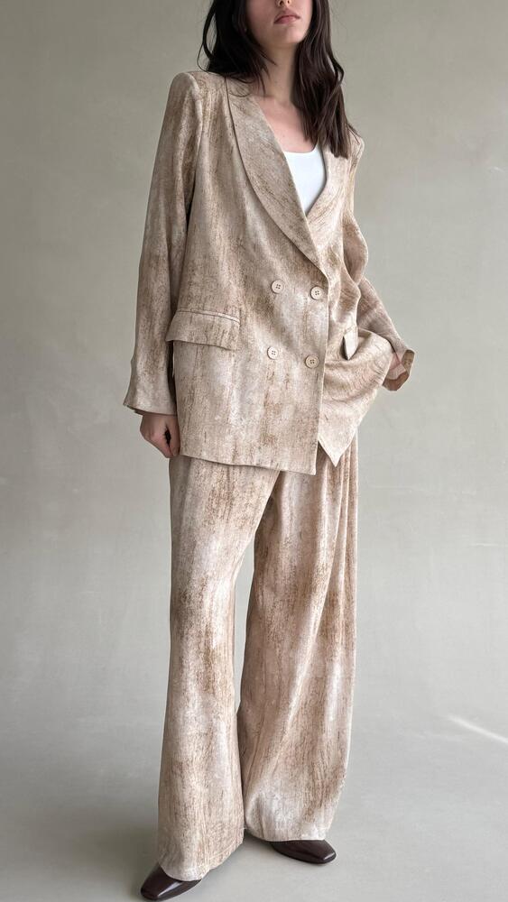 Loose Tie Dye  Blazer Pants Sets
