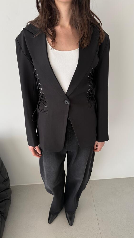 Side Drawstring Blazer