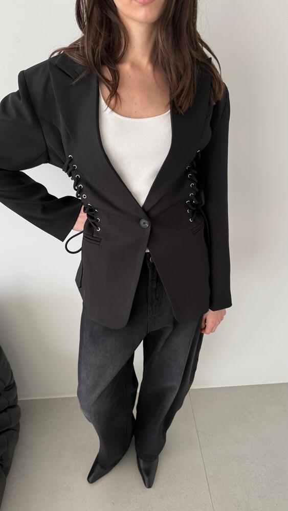 Side Drawstring Blazer