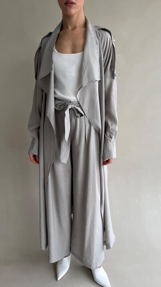 2PC Huge Lapel Shirt Set