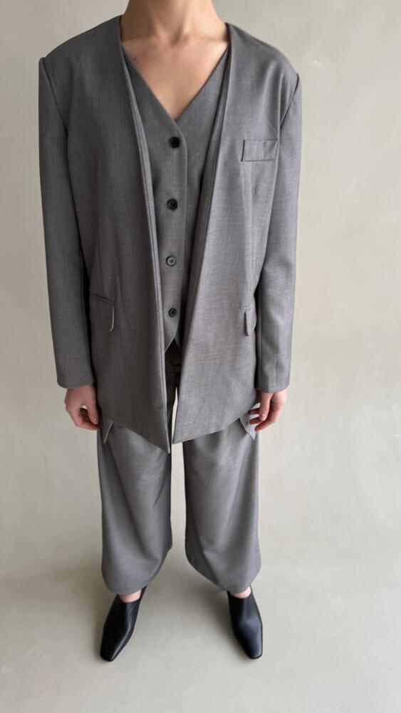 Casual V-neck Wrap Suit Set