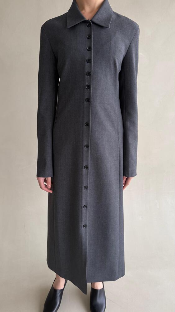 Button Down Long Blazer