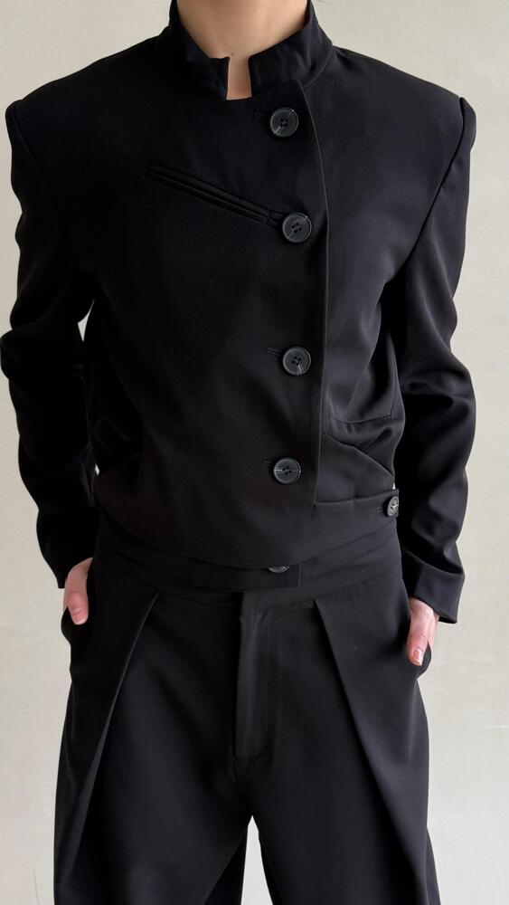 Cropped Pleated Set