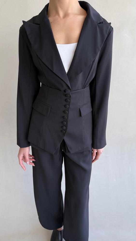 Corset-style Blazer Set