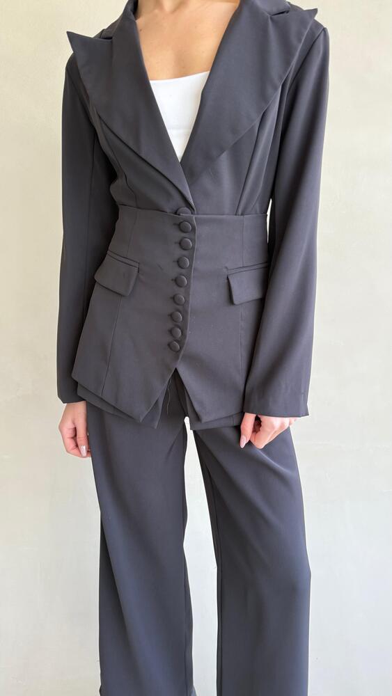 Corset-style Blazer Set