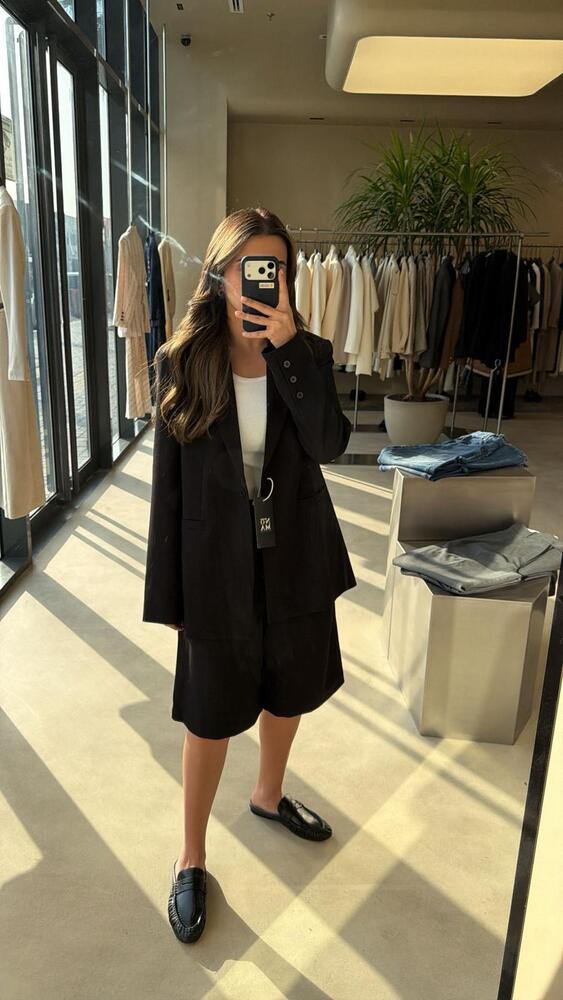 Lapel blazer + Short Set