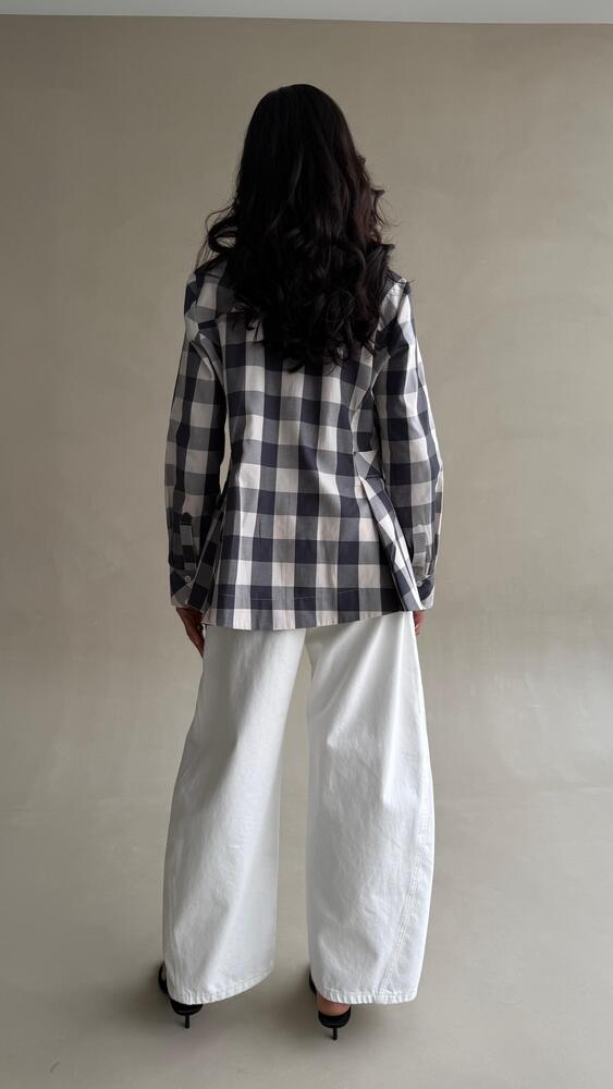 Plaid Waisted Shirt