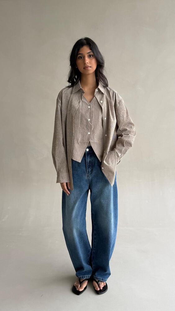 Non-detachable Vest Shirt