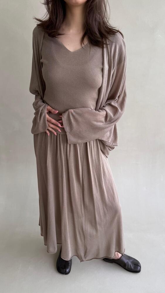 3PC Open Fronted Cardigan Set