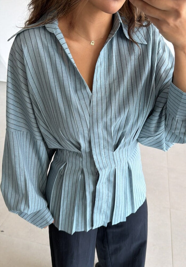 Flared Peplum Shirt