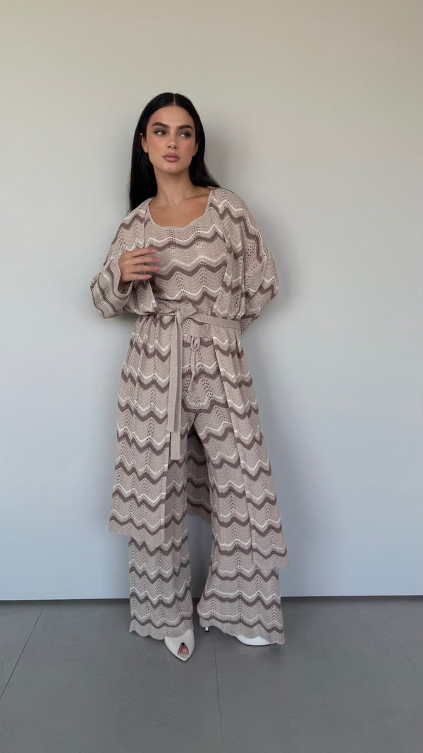 Chevron Loungewear 3pc Set