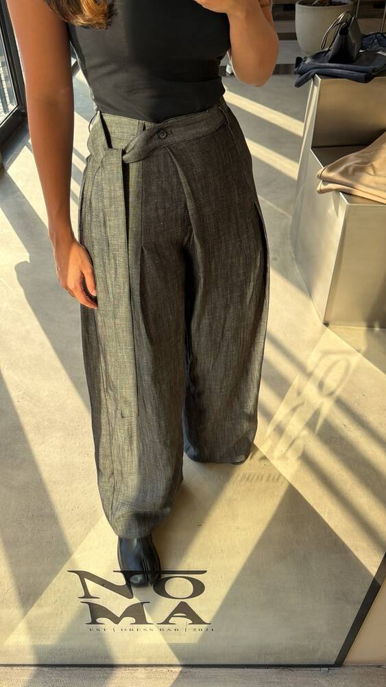 Asymmetrical Overlay Trouser