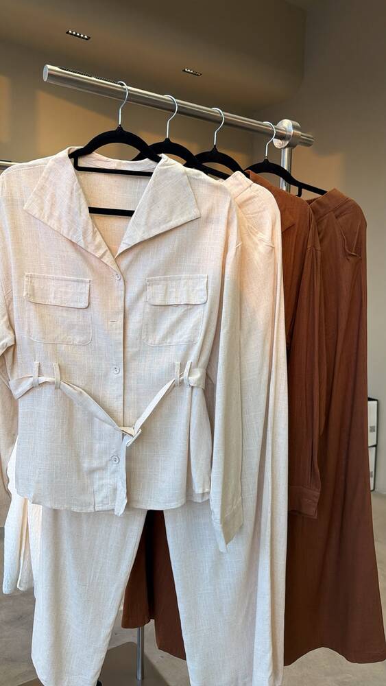 Double Belt-loop Linen Set