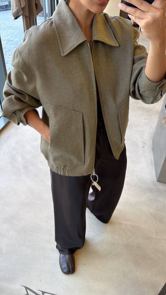 Bomber Zip Short Jacket
