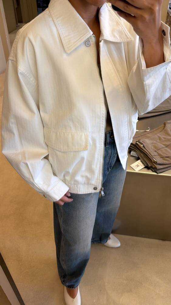 Garterized Hem Jacket
