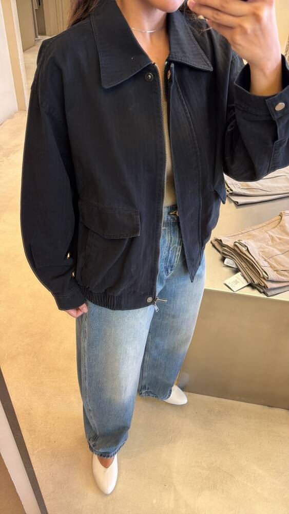 Garterized Hem Jacket