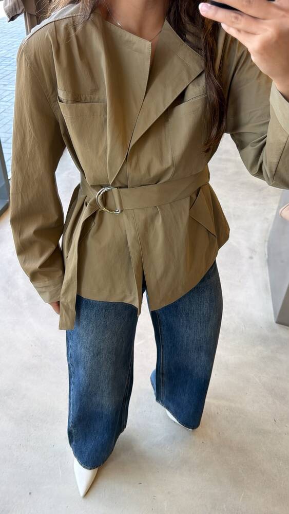Buckled-belt Jacket