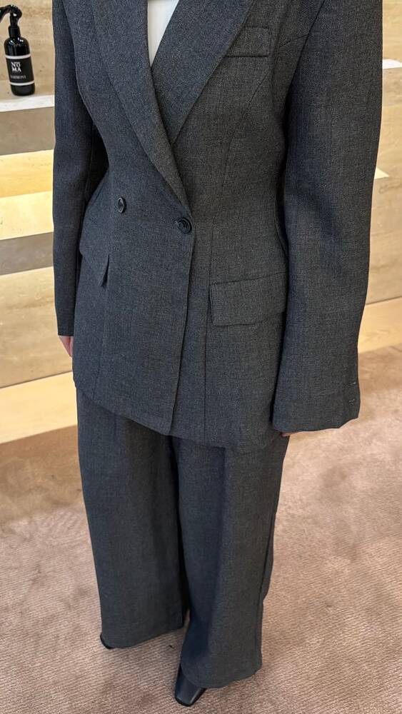 Wool-blend Waisted Set 2PC