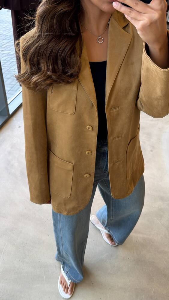 Collared Suede Jacket