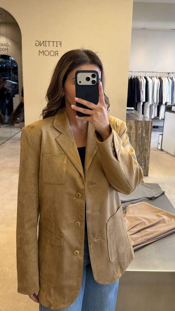 Collared Suede Jacket