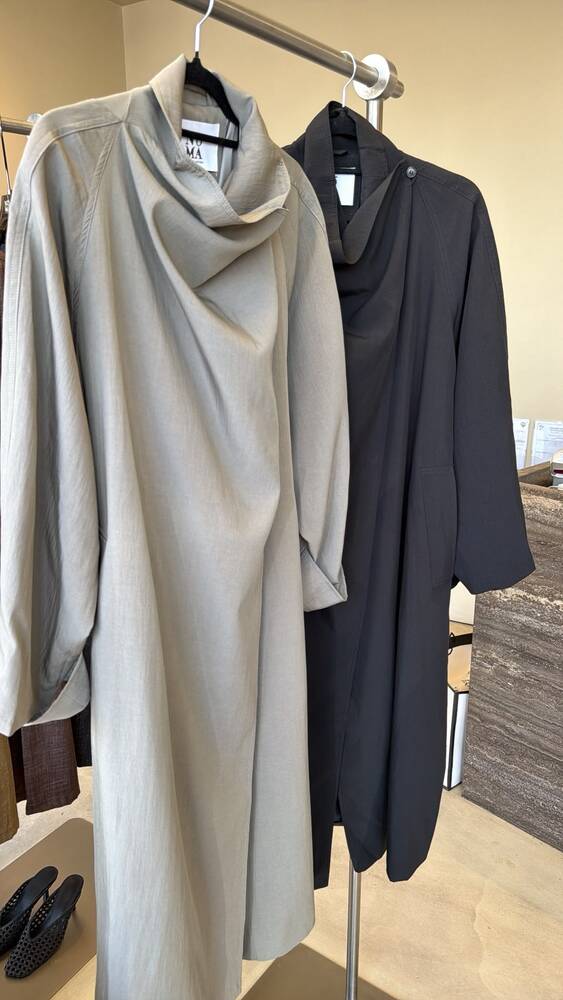 Open Long Windbreaker w/ Belt
