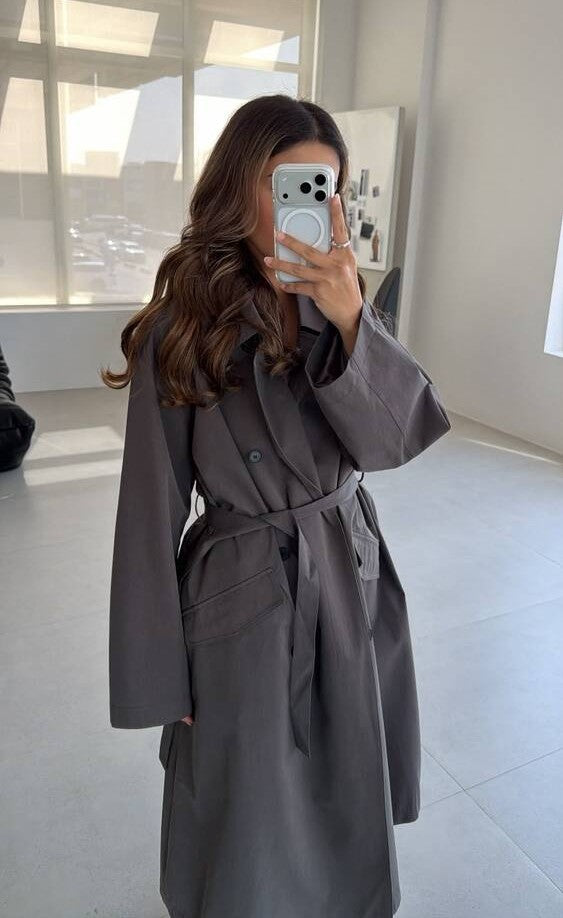 Belted Oversize Trench