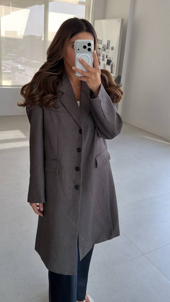 Broad Shoulder Mid-Jacket