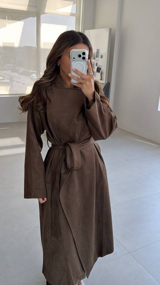 Suede Flow Coat