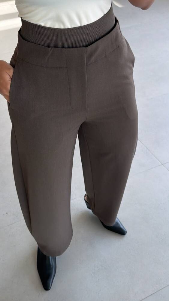Double Waistband Trousers