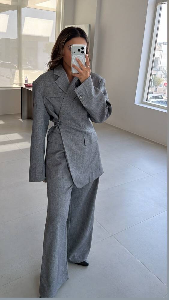 2-Side Button  Blazer Set