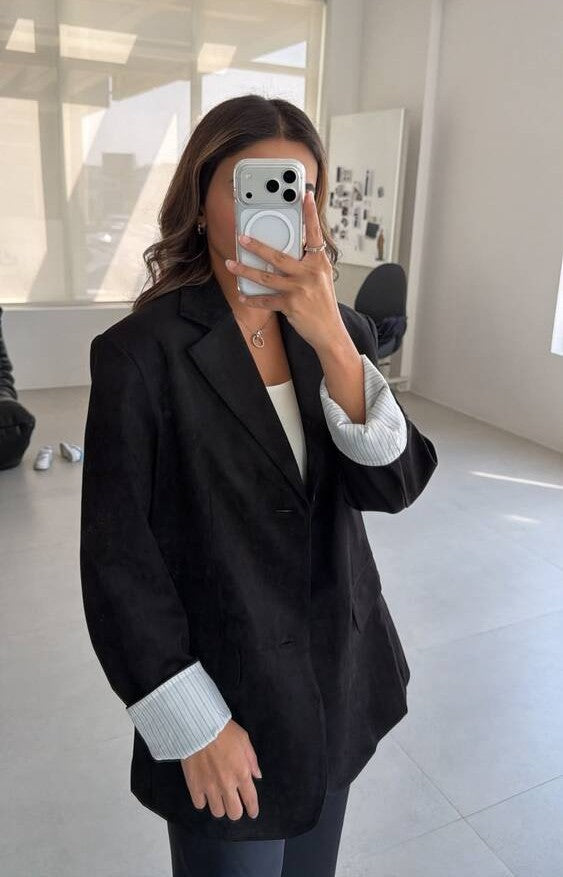 Suede Jacket 2 Buttons