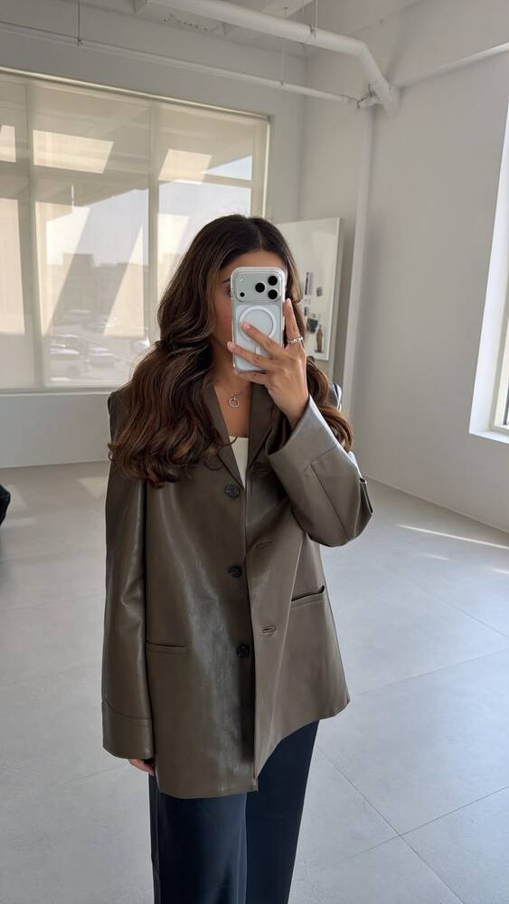Minimalist Leather Jacket