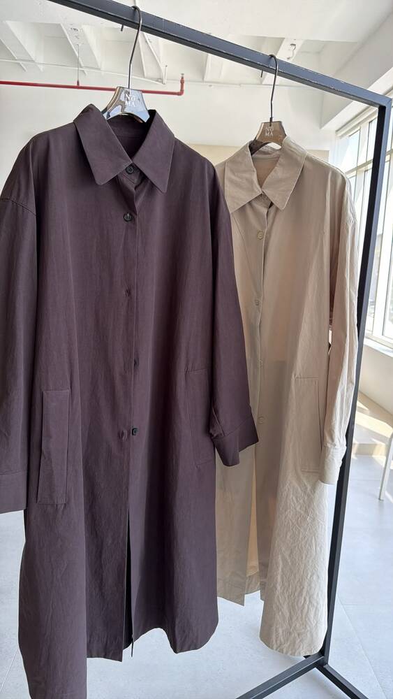 Button-down Midi Belted Jacket