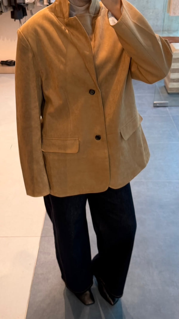 Suede Jacket 2 Buttons