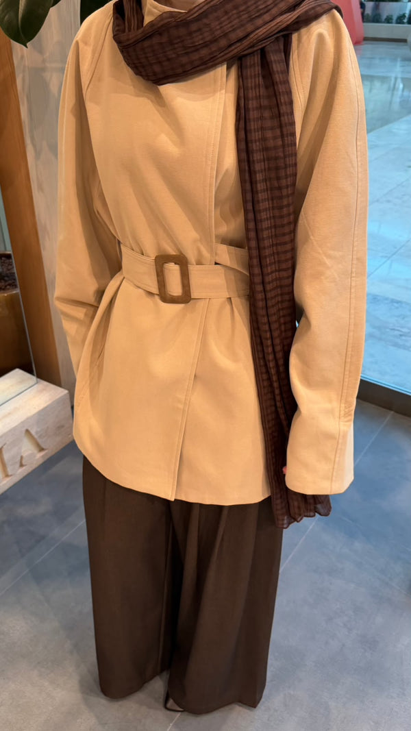 Asymmetric Shawl Jacket