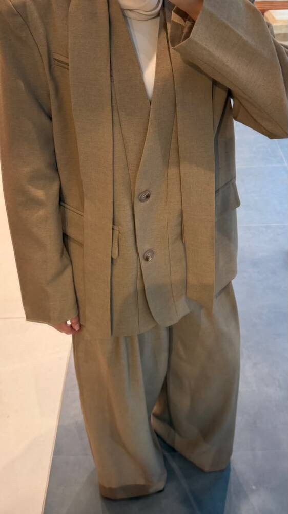 Double-tab Belted Set