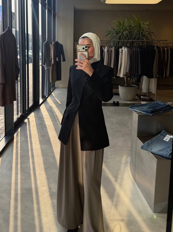 Elegant Front-slit Blazer