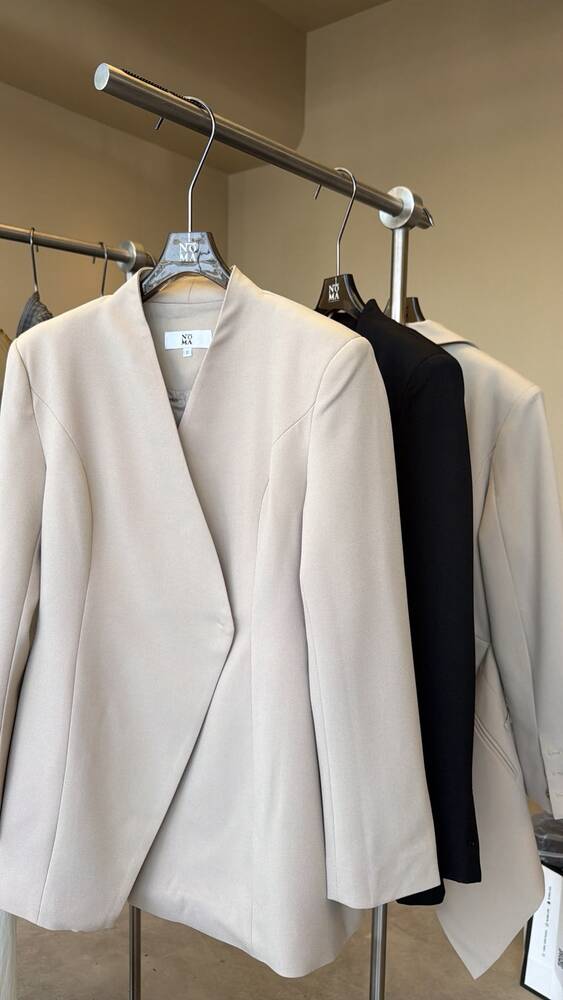 Sculpted V-Neck Blazer