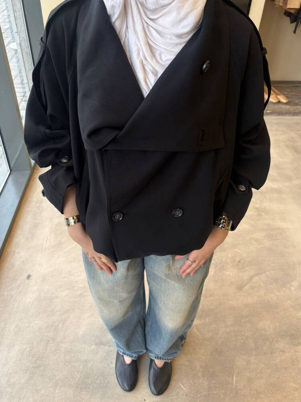 Elasticized Hem Jacket