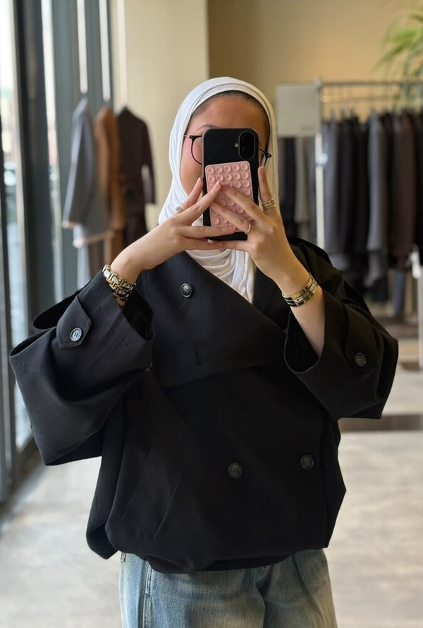 Elasticized Hem Jacket