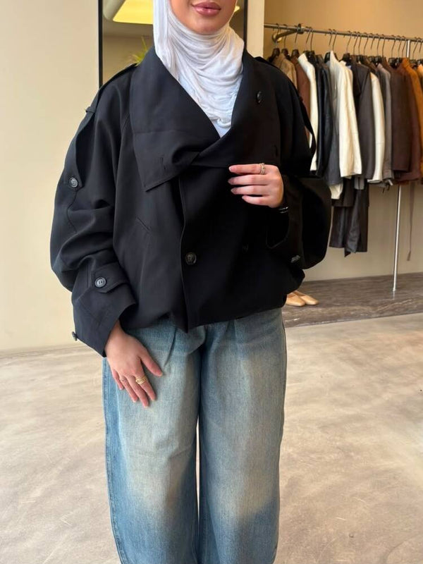 Elasticized Hem Jacket
