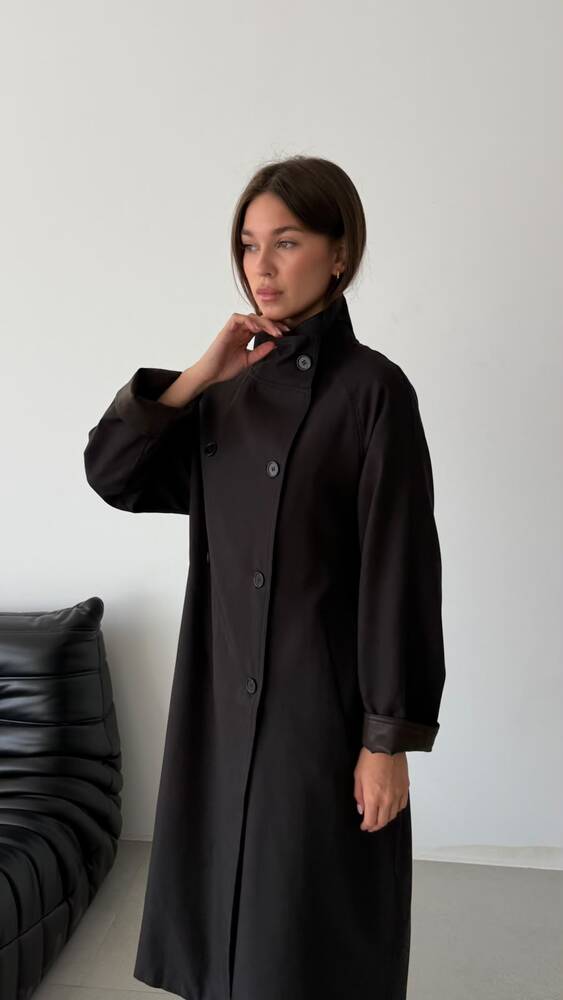 7-button Belted Trench Coat