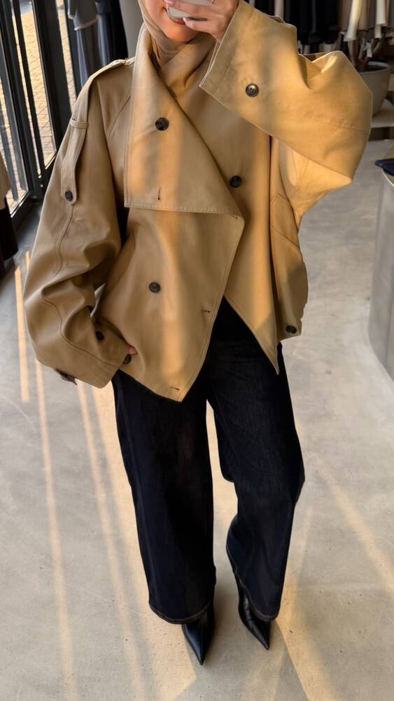 Elasticized Hem Jacket