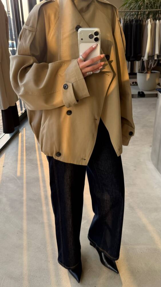 Elasticized Hem Jacket