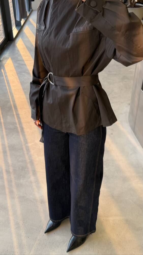 Buckled-belt Jacket