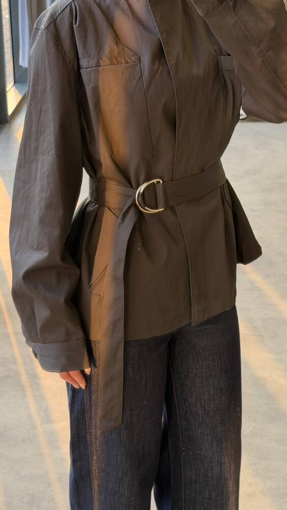 Buckled-belt Jacket
